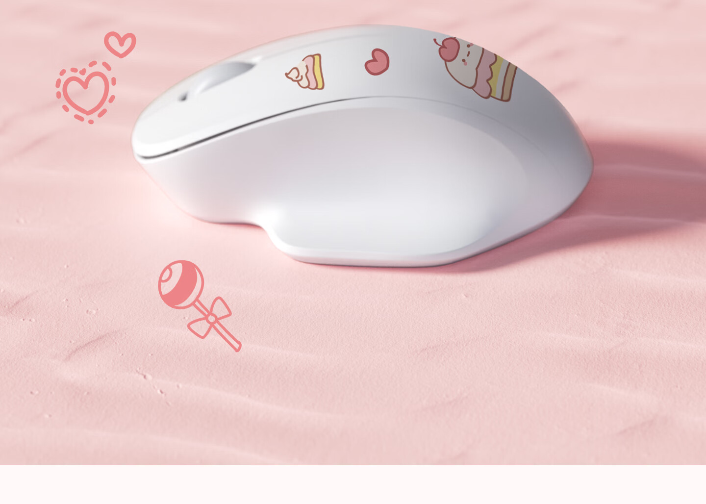 HP Wireless Bluetooth Silent Dual-Mode Cute Design Mouse Office Meeting Drawing Learning Gaming Laptop Ergonomic USB Mouse for Men and Women 9