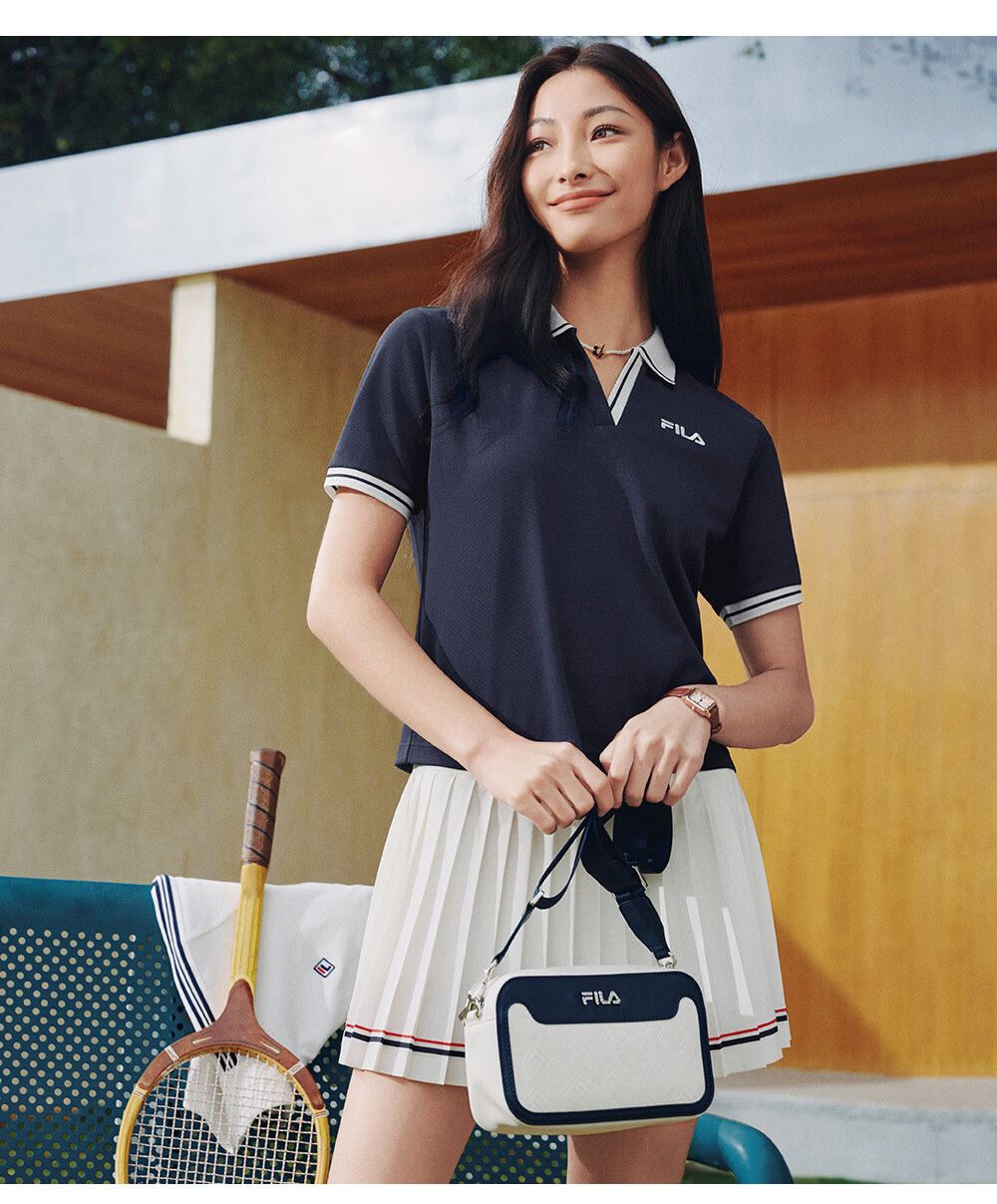 FILA Official Women's Shoulder Bag 2026 Summer Fashion Casual Crossbody Small Square Bag 4