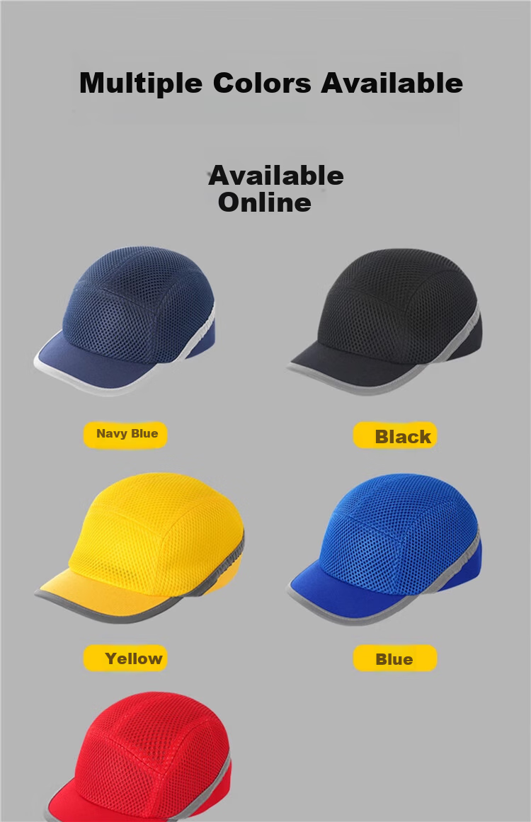 DOLNESRN Lightweight Breathable Anti-Collision Cap Full Mesh Duckbill Work Hat Lightweight Labor Protection Helmet Anti-Smash Anti-Collision Workshop Summer Navy Blue Safety Helmet Upgraded Full Mesh  9