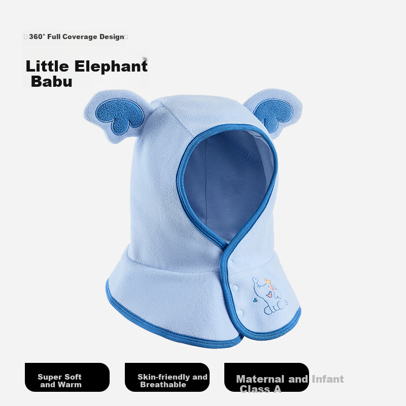 Beitais Baby Hat and Scarf Set Autumn Winter Ear Protection Warm Windproof Outdoor Cap for Kids