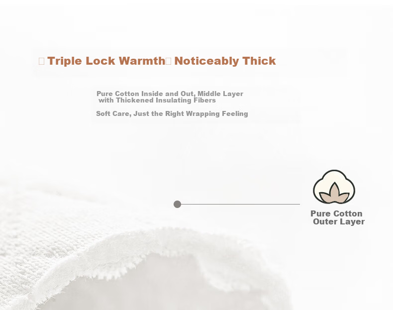 Huanxixiaoxiong Baby Clothes, Infant Winter Underwear Set, Children's Pajamas, Autumn And Winter Three-Layer Warm Pure Cotton, Belly Protection, High-Waist Set 5