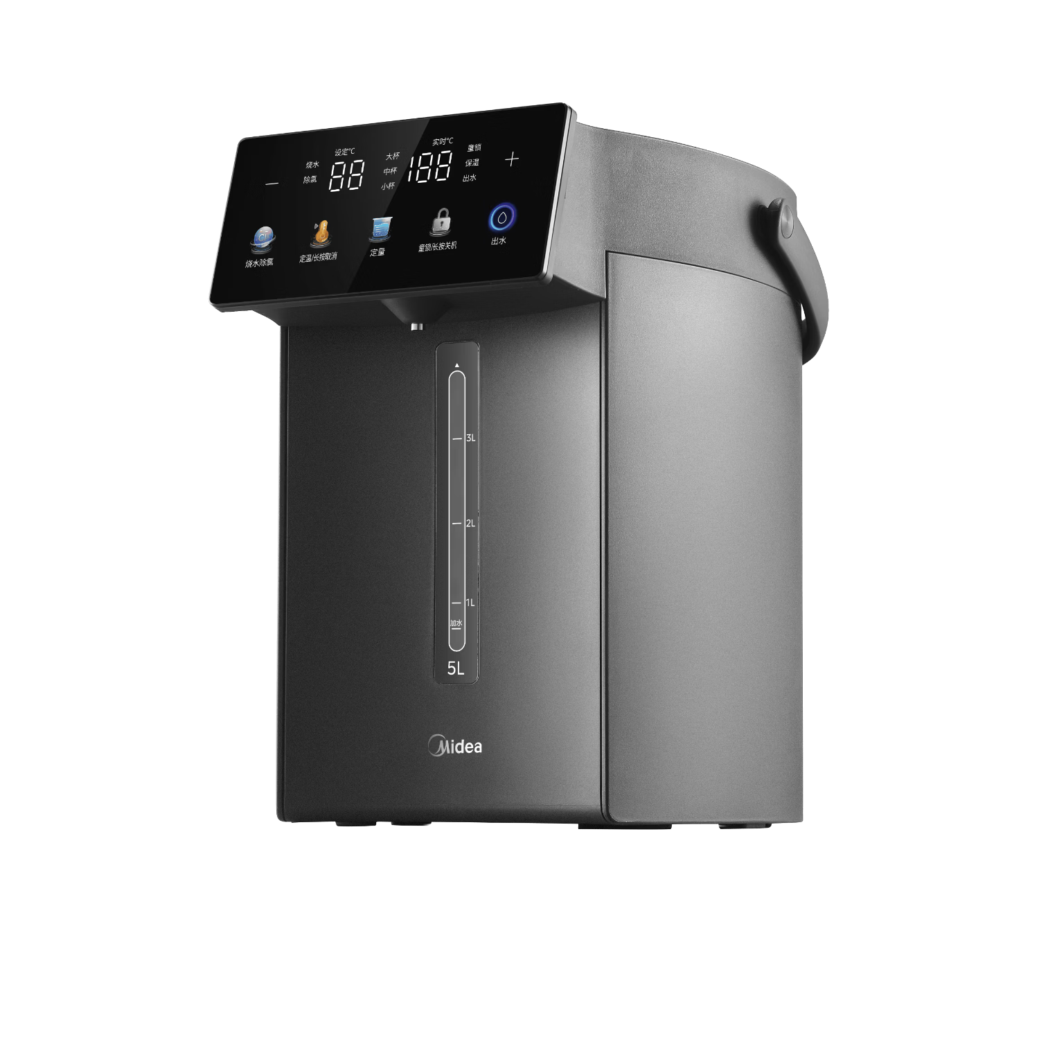 Midea Electric Hot Water Bottle 2026 New Model Fast Boiling 5L Large Capacity Kettle Temperature Control Insulation Integrated 316L Inner Tank 2200W Touch Control Milk Warmer SP50E-20WPro