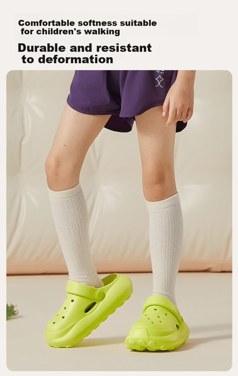 Puxiyun Cloud Children's Clog Boys' Sandals Closed-Toe Anti-Kick Baby Slippers Girls' Beach Shoes 4