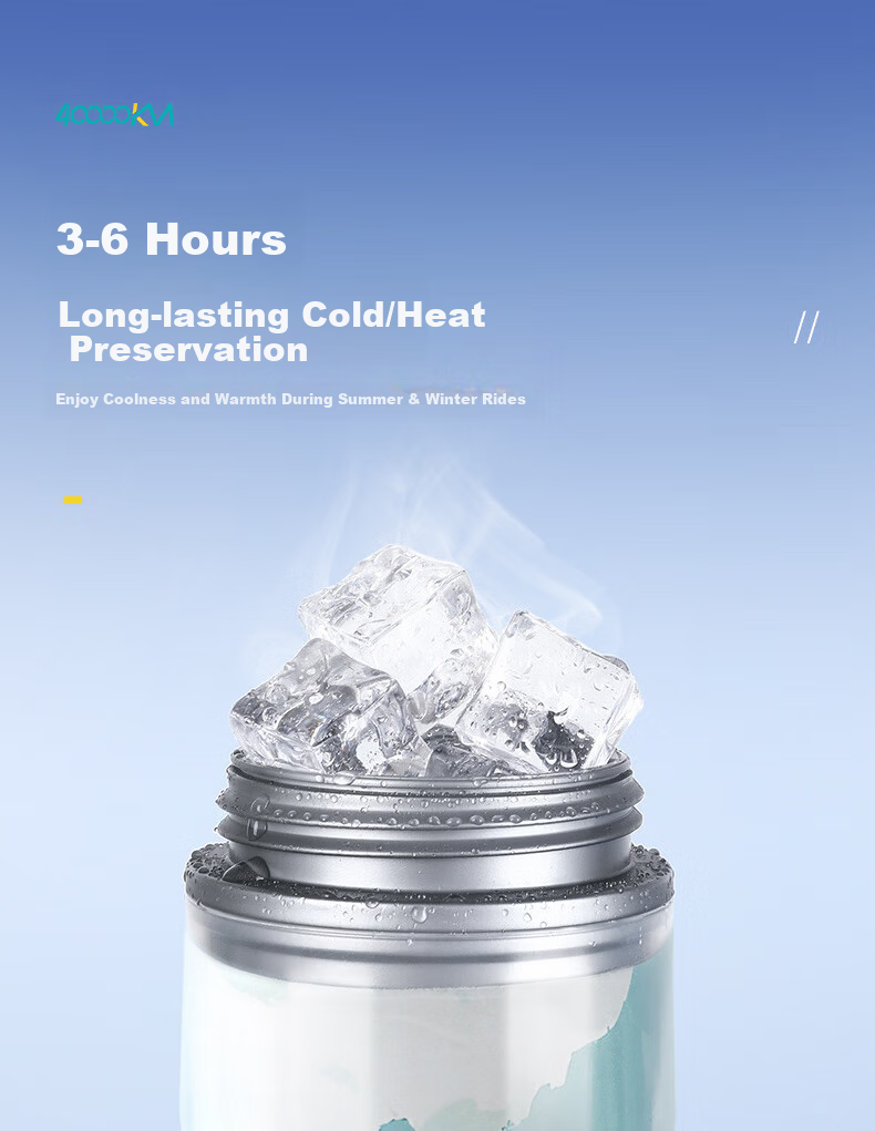 40,000 Kilometers Bicycle Cycling Water Bottle Insulated Road Bike Sports Bottle Large Capacity Squeeze Summer 2