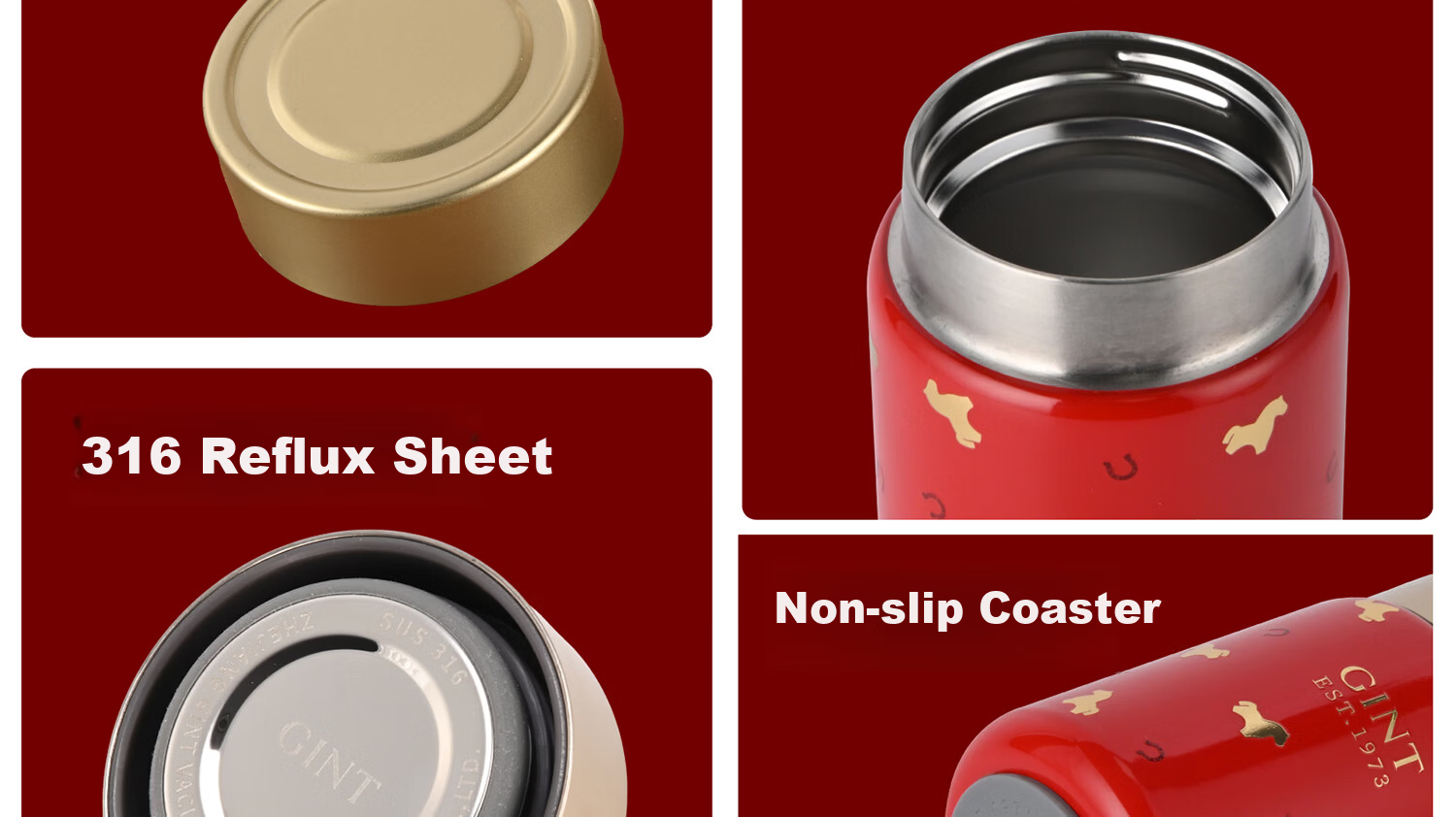 GiNT Mini 316 Stainless Steel Insulated Water Bottle Small Capacity Pocket Tea Cup Portable Travel Mug for Women 21