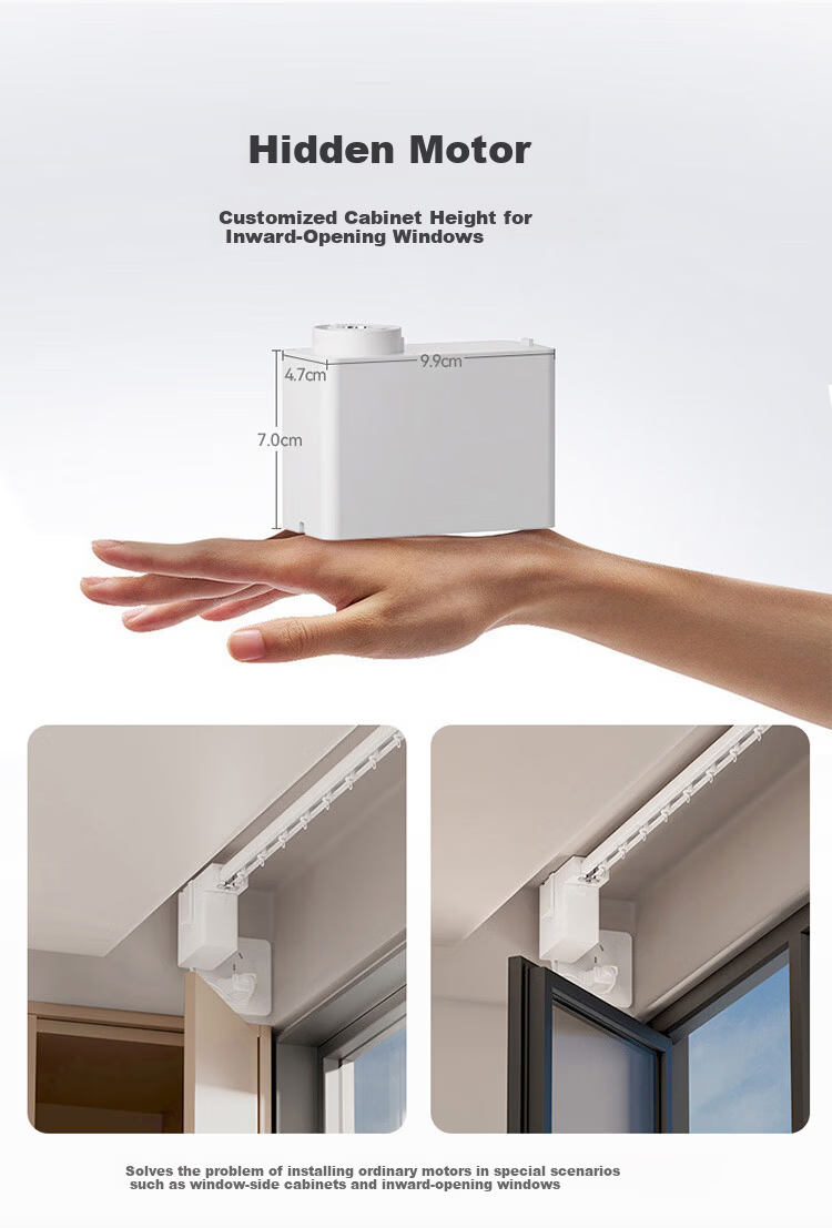 DOOYA Smart Curtain JC Series S7 Kit with 4m Internal Track 1