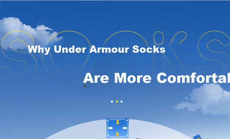 Under Armour Sports Socks [3 Pairs] Running Basketball Badminton Marathon Low-Cut Non-Slip Cotton Socks White L 10