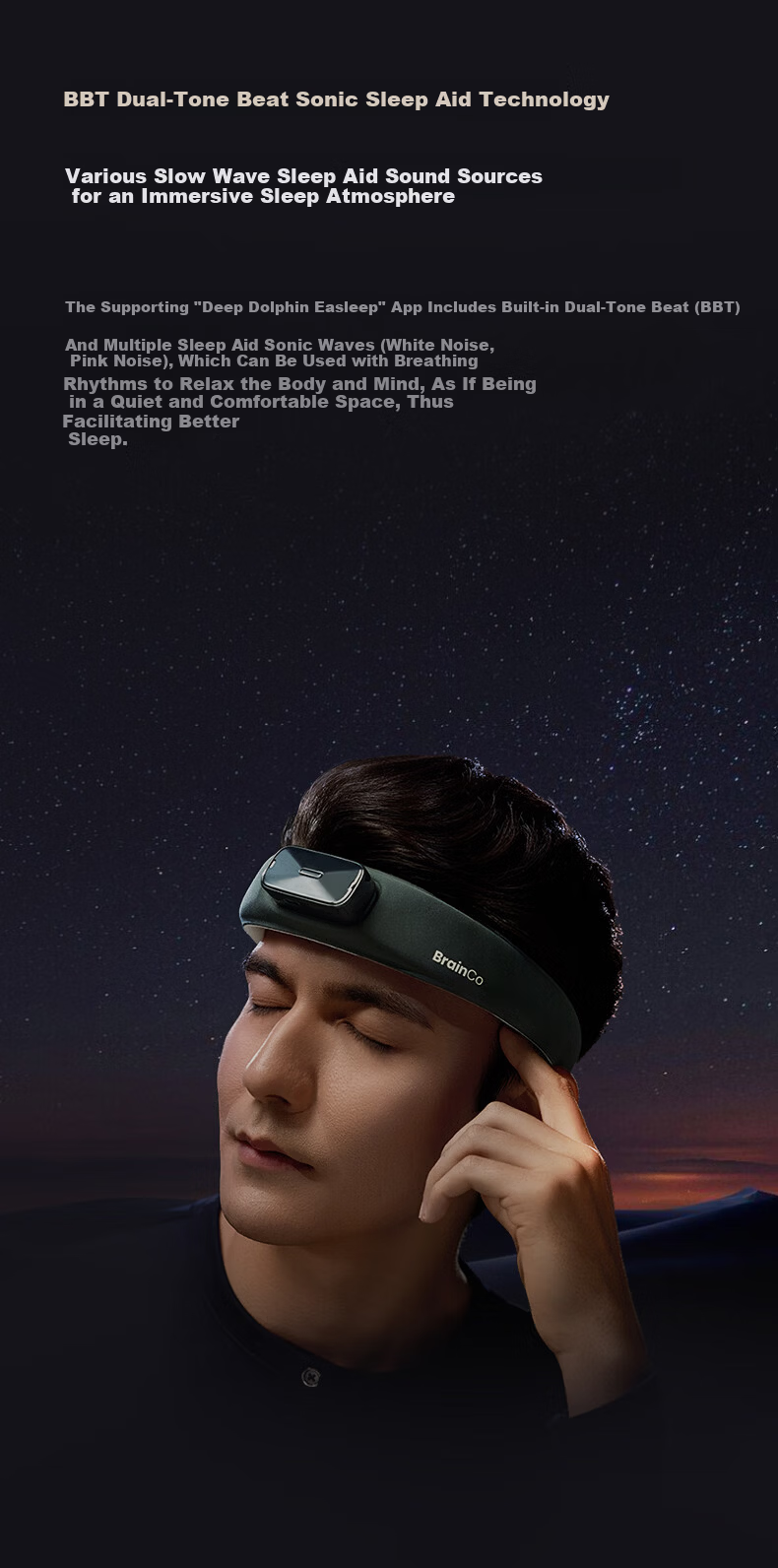 BrainCo Deep Dolphin Easleep Brain-Computer Intelligent Sleep Aid Device [Strap Version] Sleep Monitor CES Sleep Aid 520 Gift for Men Birthday Gift 7