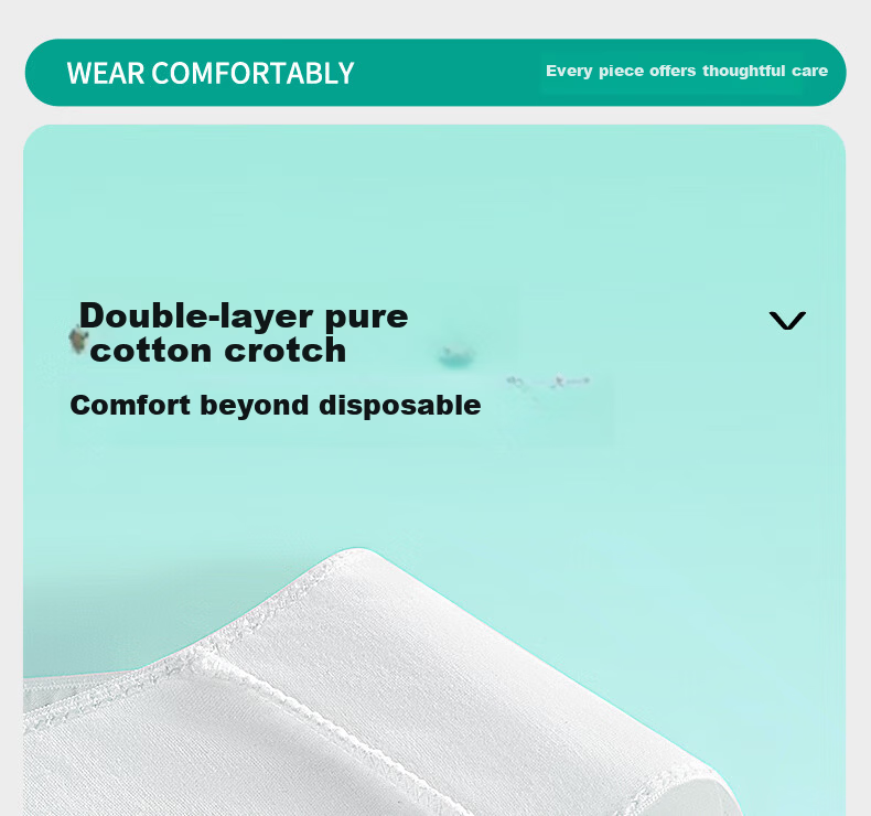 Beianshi Disposable Women's Cotton Antibacterial Maternity Postpartum Cotton Travel Portable White L Underwear 8