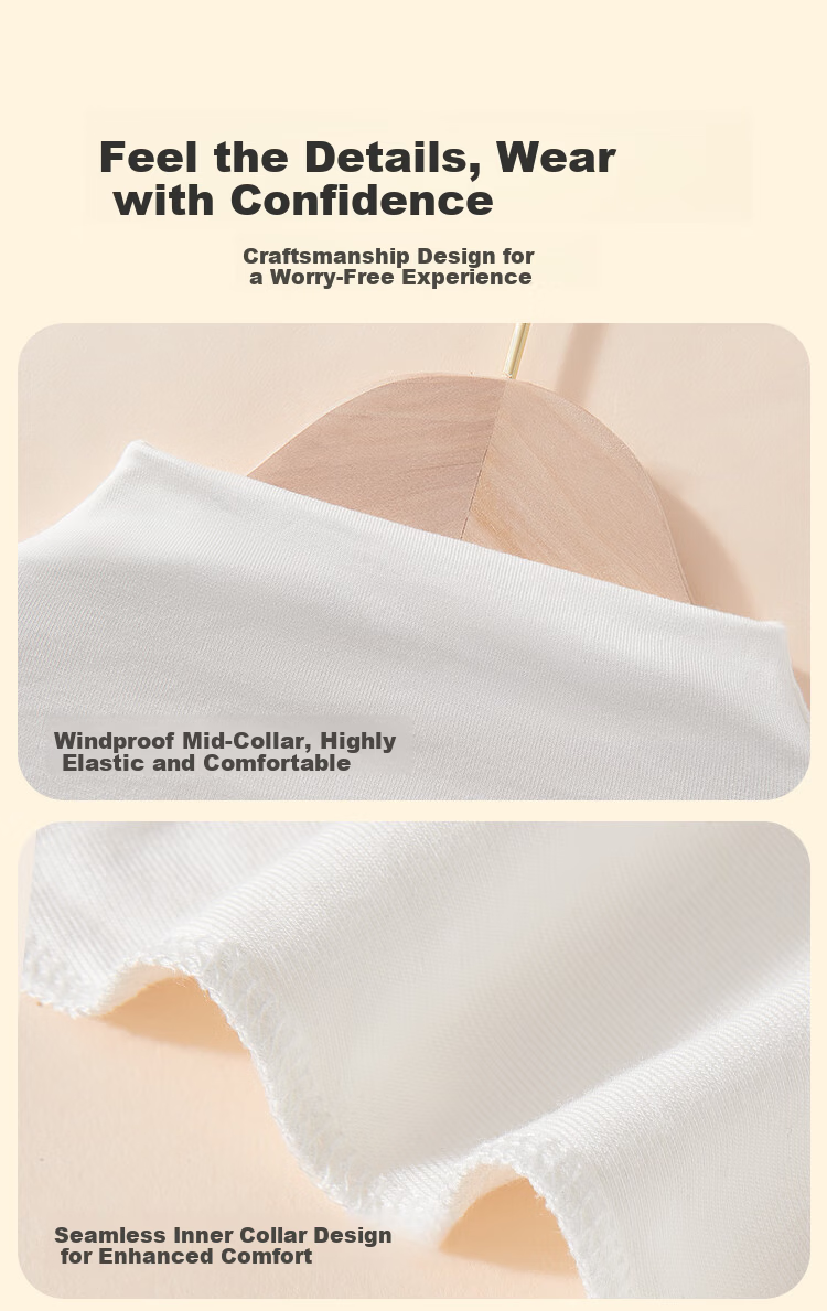 MiiOW Women's Thermal Base Layer Long Sleeve Turtleneck Slim Fit Versatile Outerwear White L 15