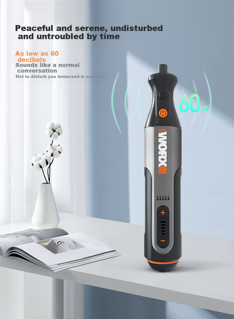 WORX 8V Rotary Tool WX106 Mini Lithium Handheld Cutting Grinding Polishing Engraving Drilling Electric Tool 13