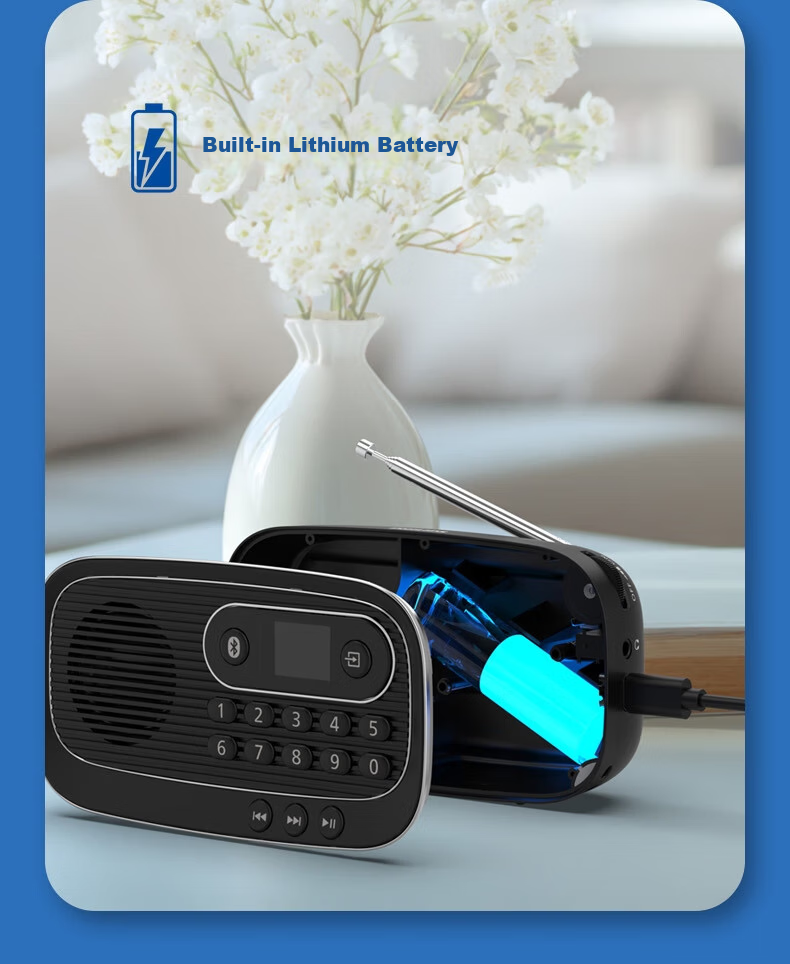 PHILIPS Portable Multifunction Radio Bluetooth Speaker FM Radio TF Card Player Elderly Dedicated New Outdoor Companion Rechargeable Digital Semiconductor TAR1100 12