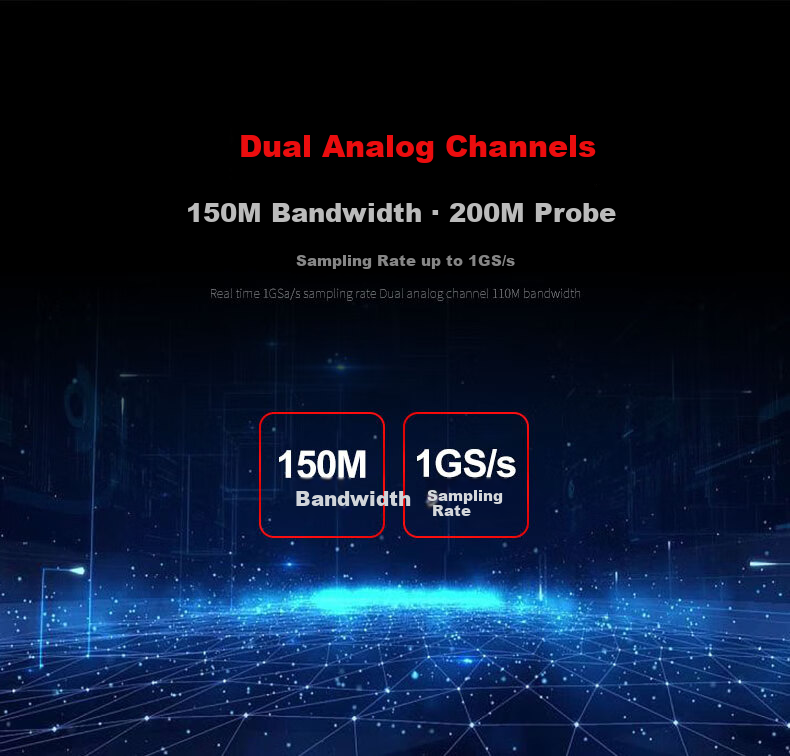 UNI-T UTD2102CEX+, Dual-Channel Digital Oscilloscope, 100MHz Bandwidth, 1GSa/s Sampling Rate, Digital Storage Oscilloscope 4