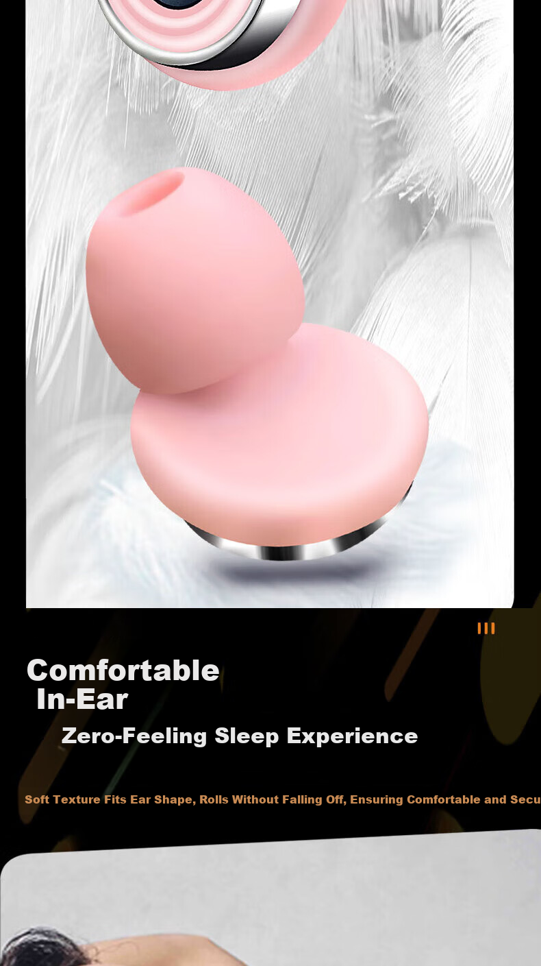BWNK Earplugs for Sleep Noise Isolation Noise Reduction Ear Protection Super Ear Muffs for Snoring Strong Noise Cancellation [Black] Four-Layer Noise Reduction 7