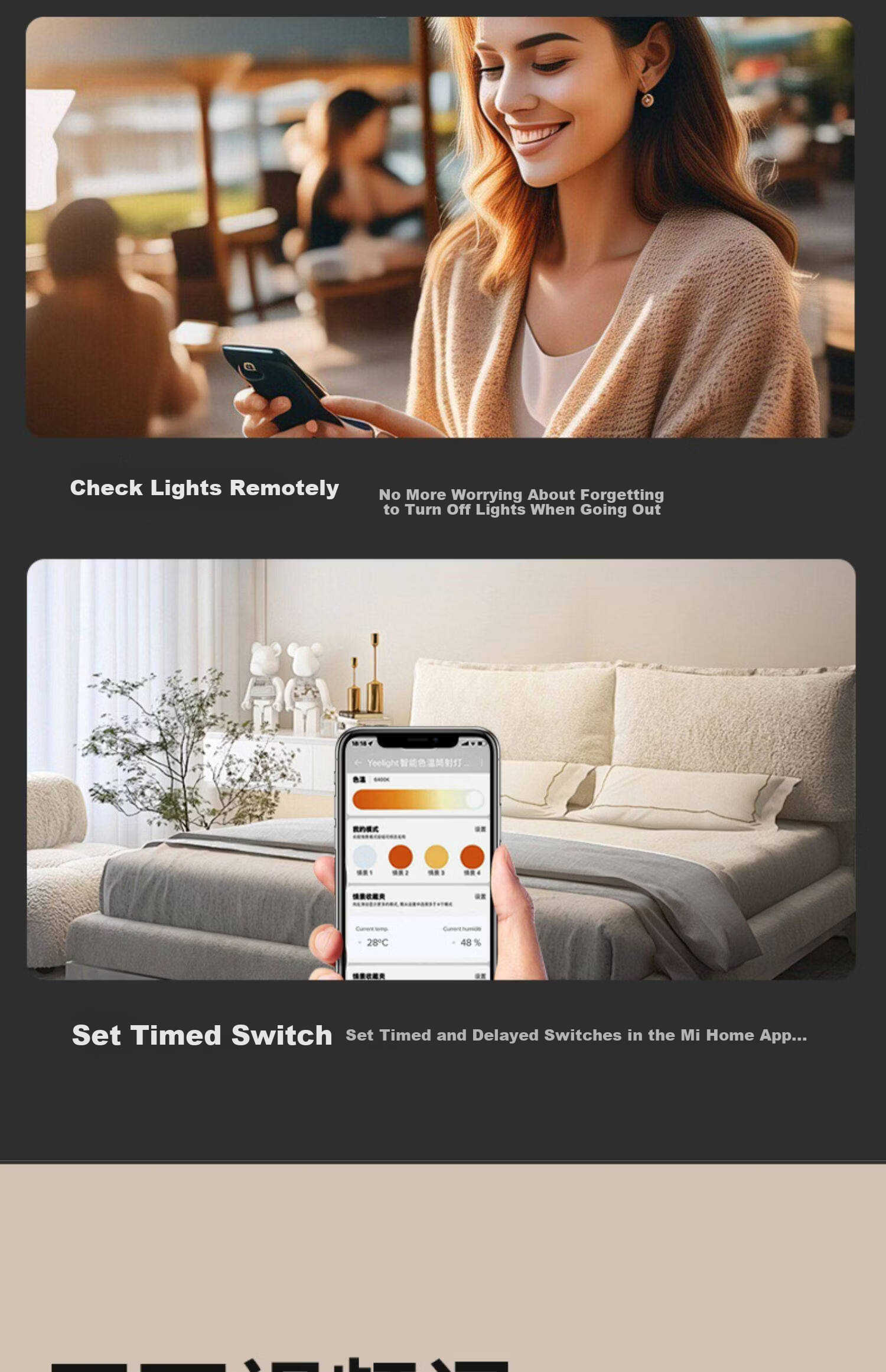 Laberta Full Spectrum Ceiling Light Bedroom Simple Modern Eye Protection Anti-Glare Children's Room Lighting Remote Control Stepless Dimming - 80W 13