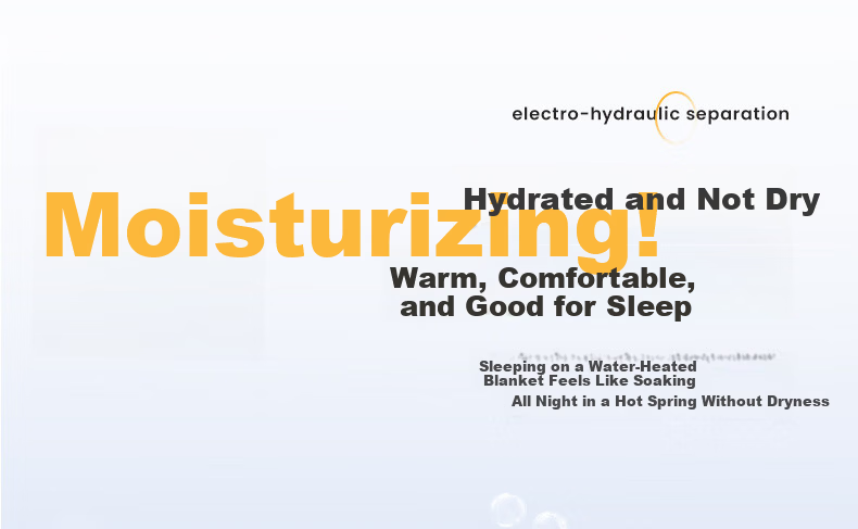 CHIGO Double Water Heating Electric Blanket 1.5x1.8m with Water-Electric Separation Safety and Water Circulation System 8