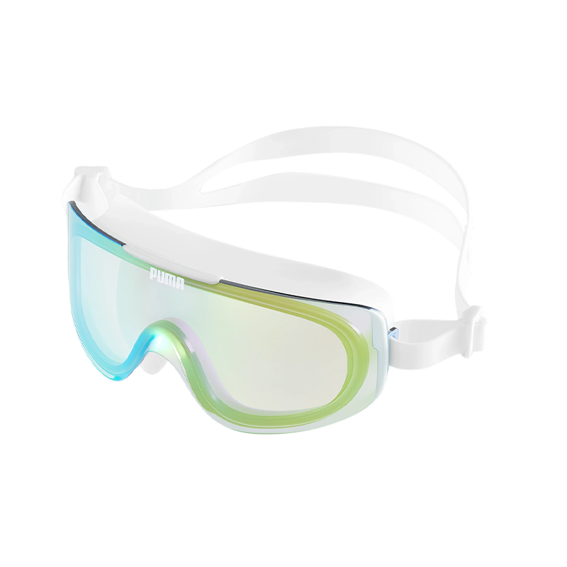 PUMA Adult Large Frame HD Anti-Fog Swimming Goggles UV Protection Eco-Friendly Soft Silicone Seamless Waterproof Goggles