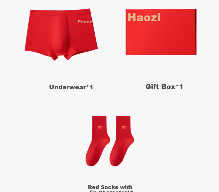 LangSha Women's Red Autumn Thermal Underwear Set Pure Cotton Thin Warm Base Layer for Youth Lucky Year 12