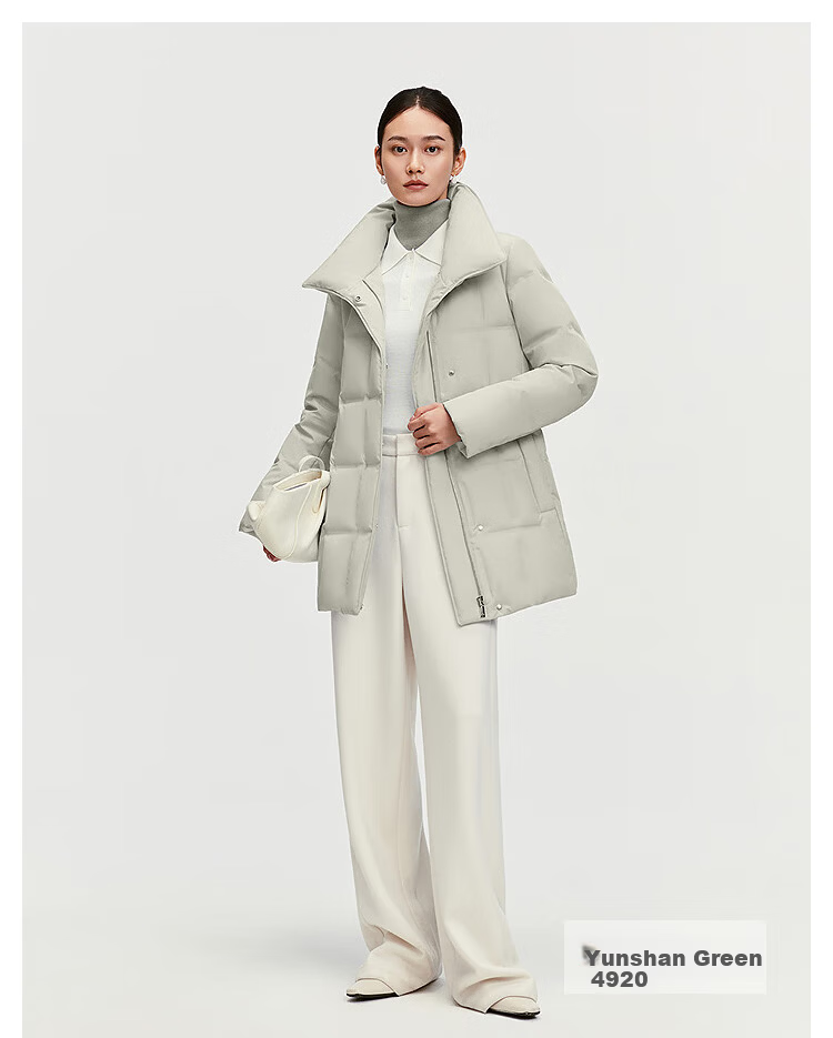 BOSIDENG Women's Winter Goose Down Business Thickened Lapel Coat Gift Red New Year Jacket Hot Sale 15