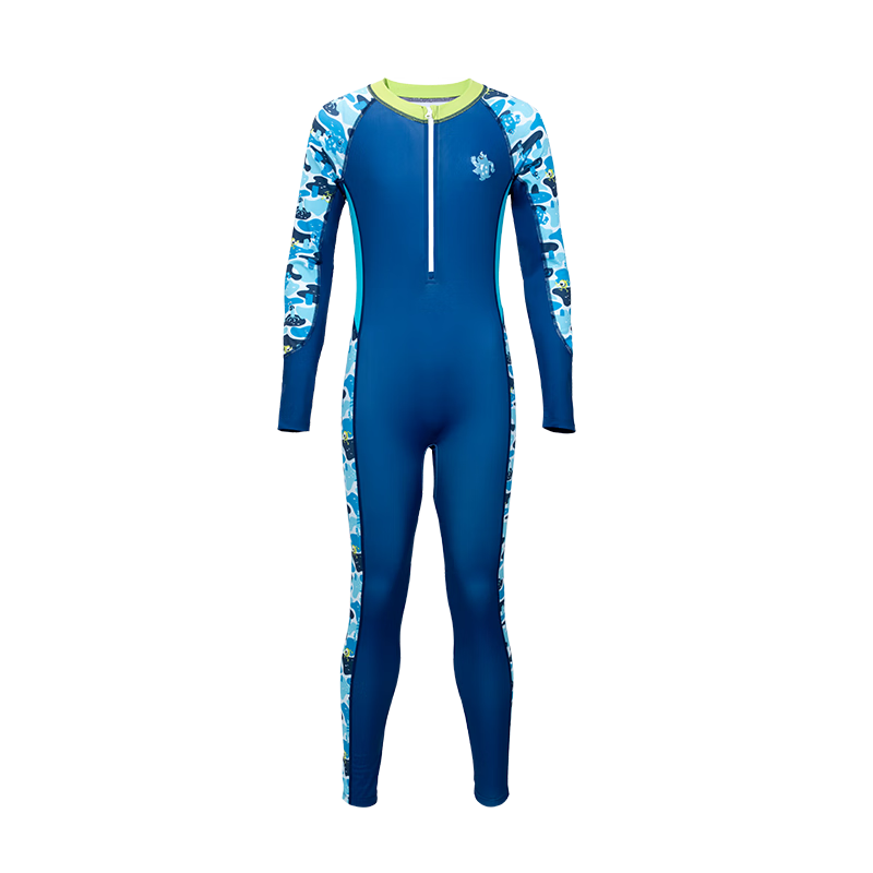 Disney Boys' Kids Swimwear New Long Sleeve One-Piece Sunsuit D36111S2I Blue Sulley 160