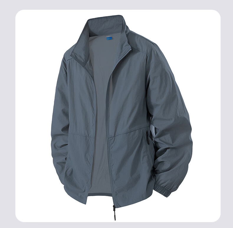 Jeanswest Men's Outdoor Sports Sun Protection Jacket Summer Long Sleeve UV Protection Lightweight Skin Jacket Father's Day Gift 15