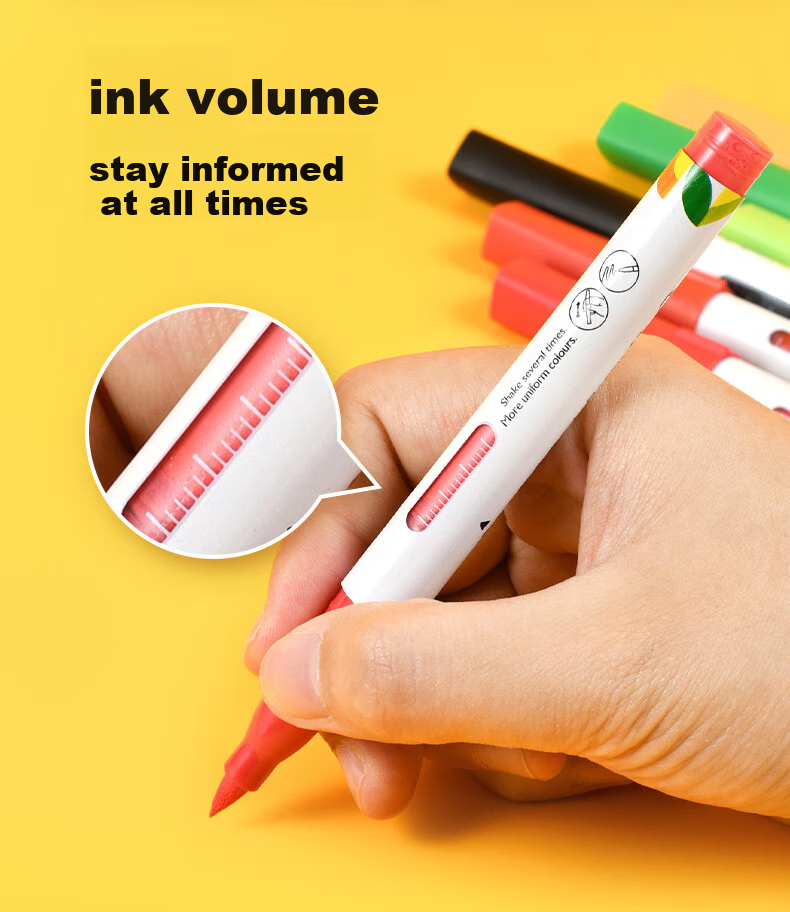 MARCO Liquid Acrylic Soft Tip Marker 60 Colors Children's Student Gift Box Set Stackable Watercolor Markers Paint Pens Kindergarten Art Sketching Travel Set 10