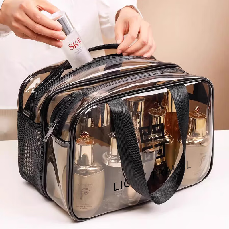 Jing Hui Si Chuang Travel Bag Toiletry Bag Storage Bag Double-Layer Large Capacity Waterproof Wet and Dry Separation Portable Water-Resistant Storage Set Bag