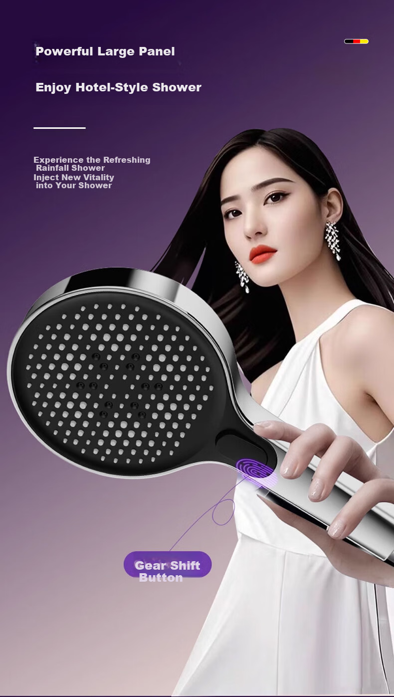 HOMK Germany High-Pressure Shower Head Handheld Bathroom Shower Sprayer Model 009 14