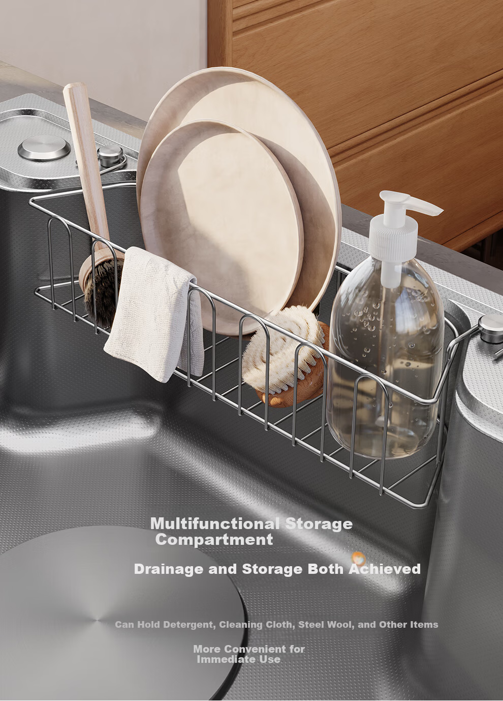 ARROW 304 Stainless Steel Sink, Large Single Basin, Japanese-Style Kitchen Sink for Washing Vegetables And Collecting Food Waste [New Subsidy of 15%] 28