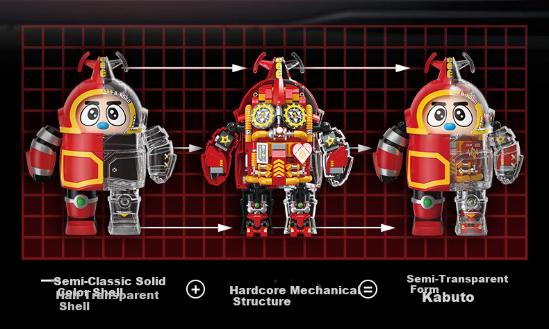 Femibox Compatible LEGO Children's Building Blocks Toy Birthday Gift Iron Armor Little Treasure Kabuda S48001 6