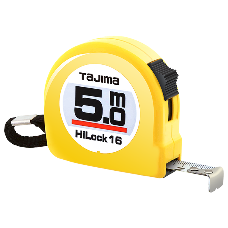 TAJIMA 5-Meter Steel Tape Measure, Box Ruler, Meter Ruler, Carpenter's Ruler, Metric, 16mm Wide, 1001-0287