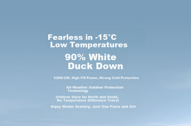 Penguin Camel Collaboration "Thermal" Unisex Outdoor Thickened Hooded Down Jacket M34CR07725 5