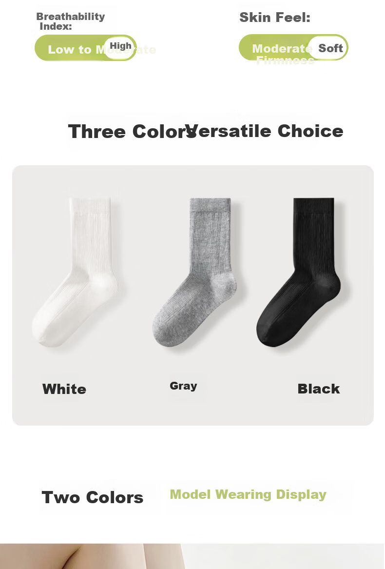 Qihaiqiu Women's Disposable Summer Thin Mesh Breathable Calf Socks Ballet Style Long Socks Black 10 Pairs 4