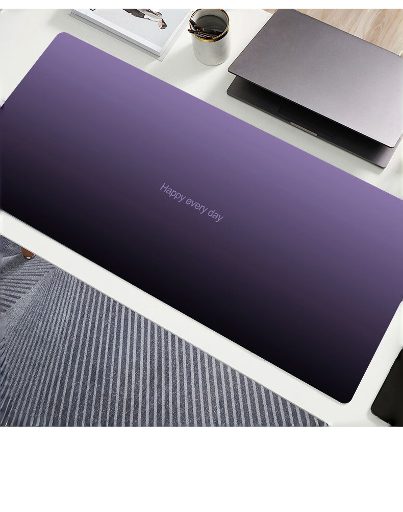 Cat Box Premium Gradient Mouse Pad Pink Black Minimalist Oversized Gaming Office Keyboard Desk Mat 11