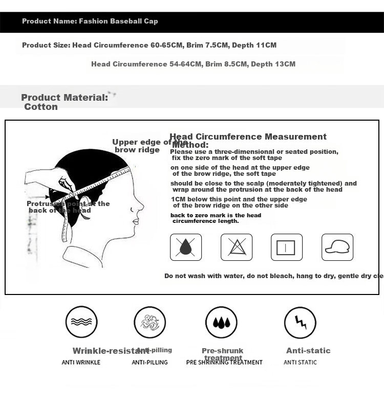 TUCANO Baseball Cap Men's Large Head Circumference Four-Season Fashion Casual Slim Face Sun Protection Unisex Visor Hat 3