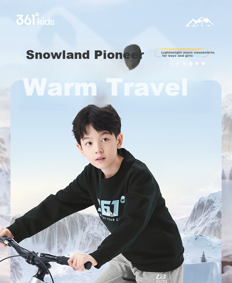 361° Kids Hoodie Autumn Winter 25 Fleece Lined Pullover Sweatshirt for Boys and Girls Ages 3-14 Blue 170 11
