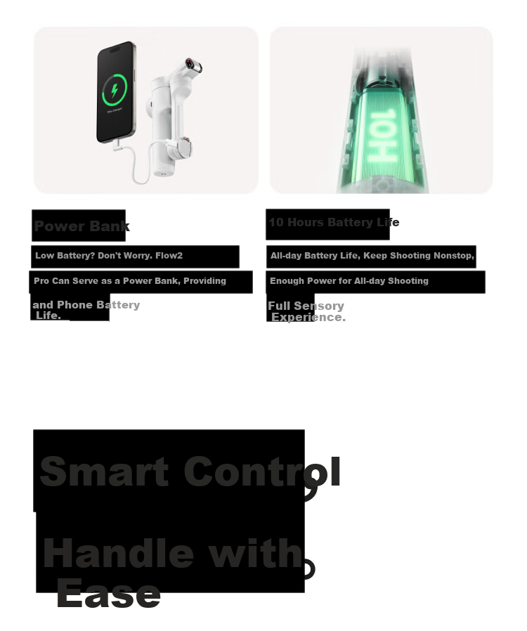 Insta360 Flow 2 Pro Smartphone Gimbal Handheld Stabilizer AI Tracking 3-Axis Selfie Stick Anti-Shake Vlog Tripod (Dynamic White AI Tracking Module Gift Box) 17