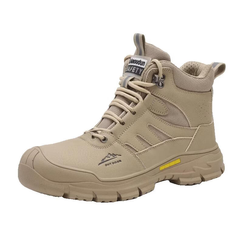 BlueOwlShield Men's Winter High-Top Anti-Slip Steel Toe Protective Work Safety Shoes D253BN Size 44