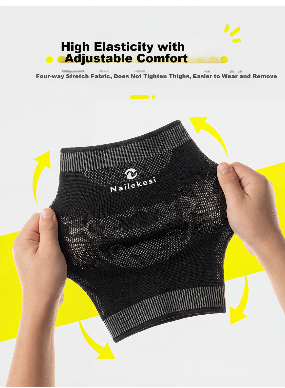 NAILEKESI Children's Sports Knee Pads for Basketball, Soccer, Cycling, Running, Dancing, Impact Protection And Fall Prevention, Summer Thin Versio 5