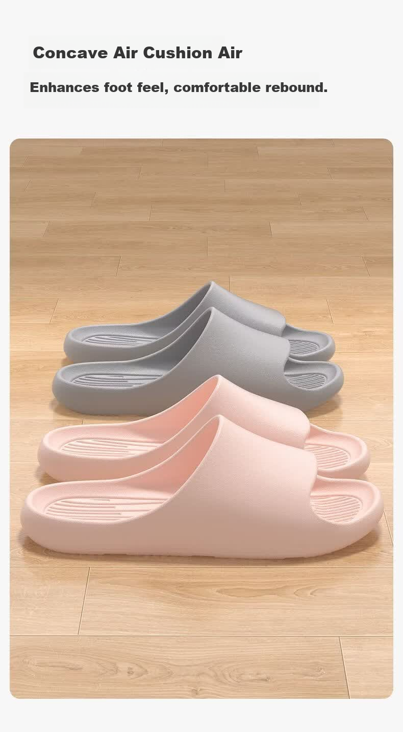 ABFE Men's Soft Sole Shower Slippers Home Non-Slip Indoor Bathroom Couple Slippers Women's Pink Size 36-37 11