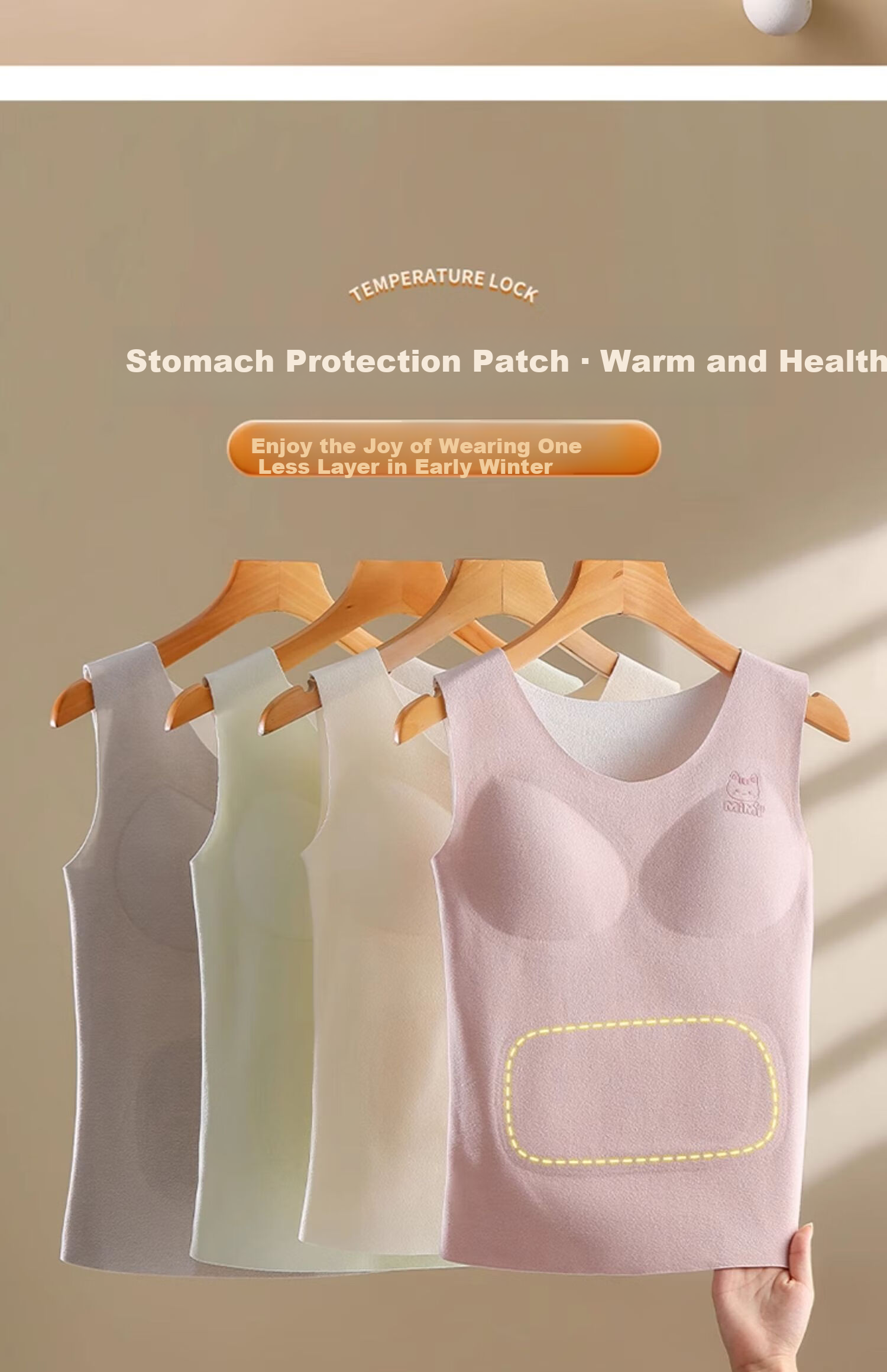 MiiOW 2-Pack Girls' Thermal Underwear Vests for Adolescents, New Autumn/Winter 2025 Children's Bras for Middle and High School Students 24