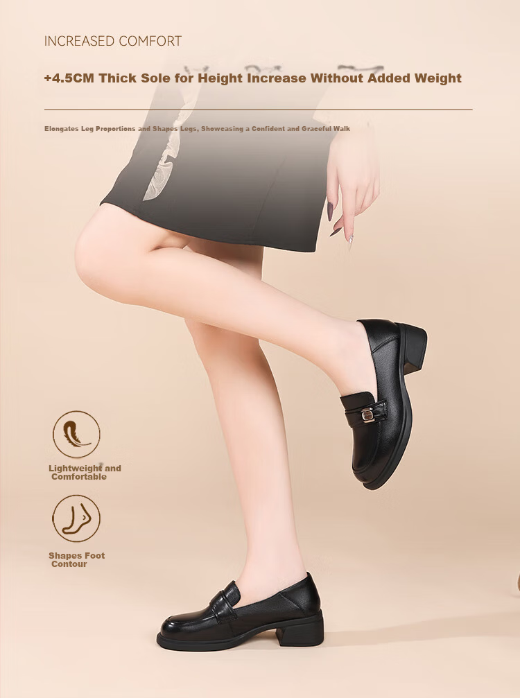 Red Dragonfly Women's Leather Soft Sole Loafers Casual Slip-On Low-Cut Shoes WTB352181 Black Size 40 3
