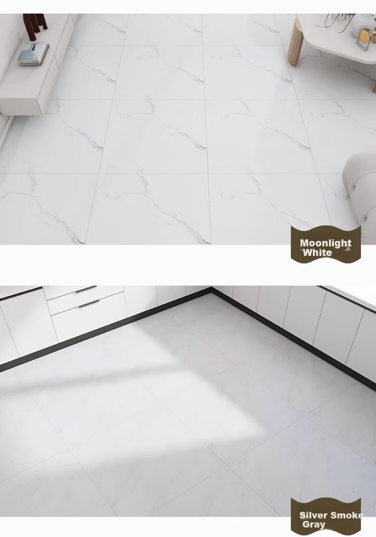 Washi PVC Self-Adhesive Waterproof Wear-Resistant Thickened Floor Sticker Frost Gray 1sqm 2pcs (80*80cm) 21