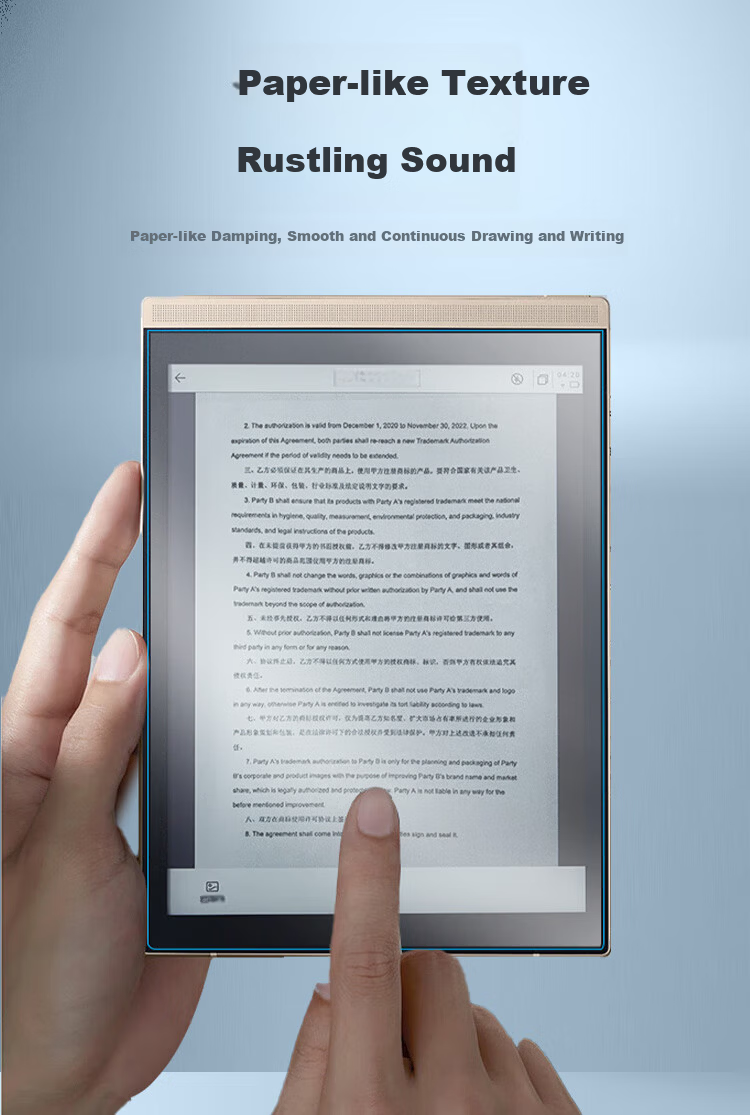 Freeson Screen Protector for iFLYTEK Smart Office Air/Pro 7.8-inch E-Reader Anti-Scratch Anti-Fingerprint Paper-Like Film for Drawing and Writing 3