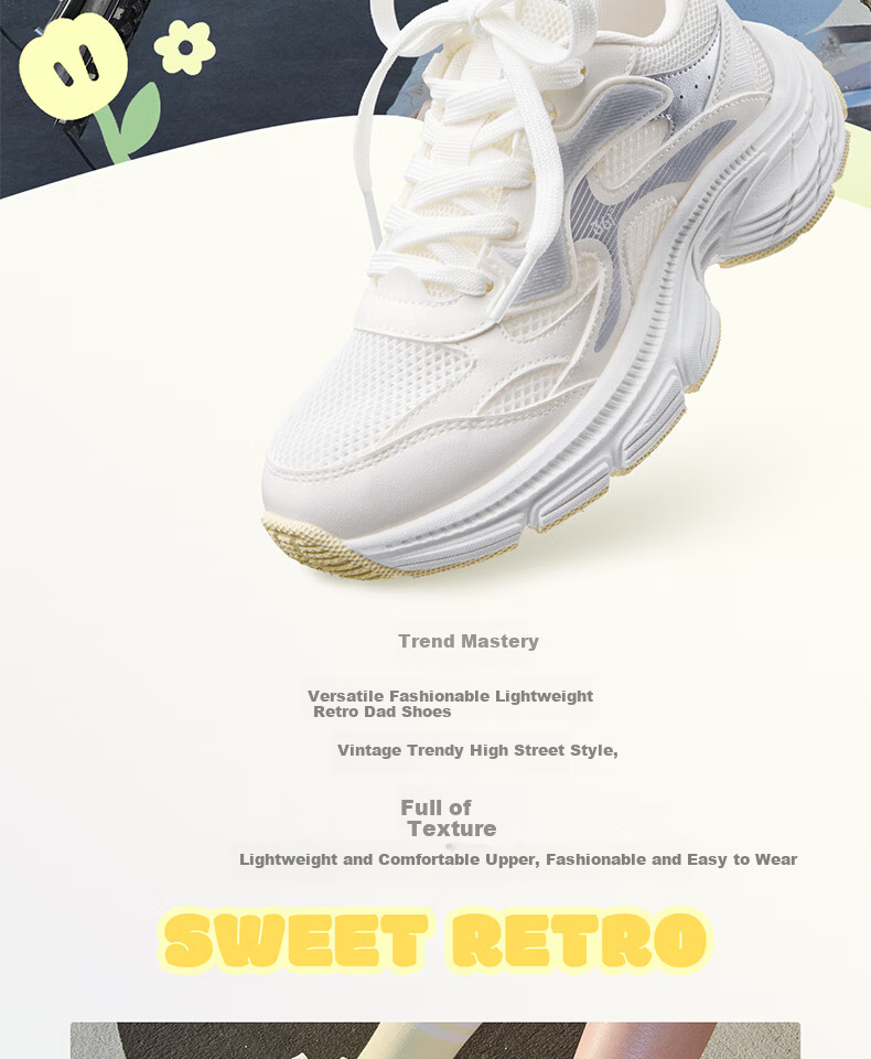 361° Kids Sports Shoes 2026 Summer Girls Lightweight Breathable Casual Dad Sneakers Pink Size 37 3