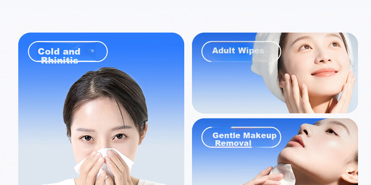 Ankexin Baby Moisturizing Cream Facial Tissue Cloud Soft 3-Ply 100 Sheets 5 Packs 50
