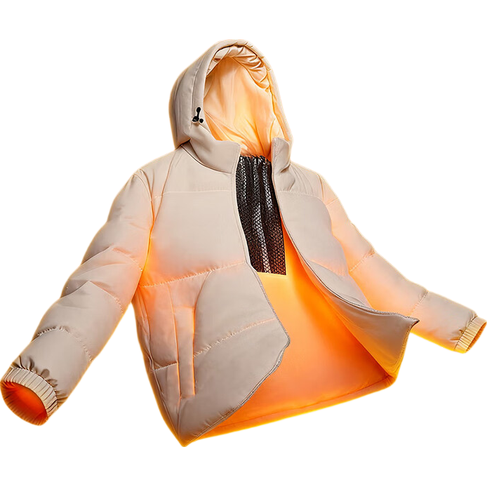 Baleno Men's Winter Cotton Jacket Graphene Thermal Windproof Solid Color Casual Outerwear