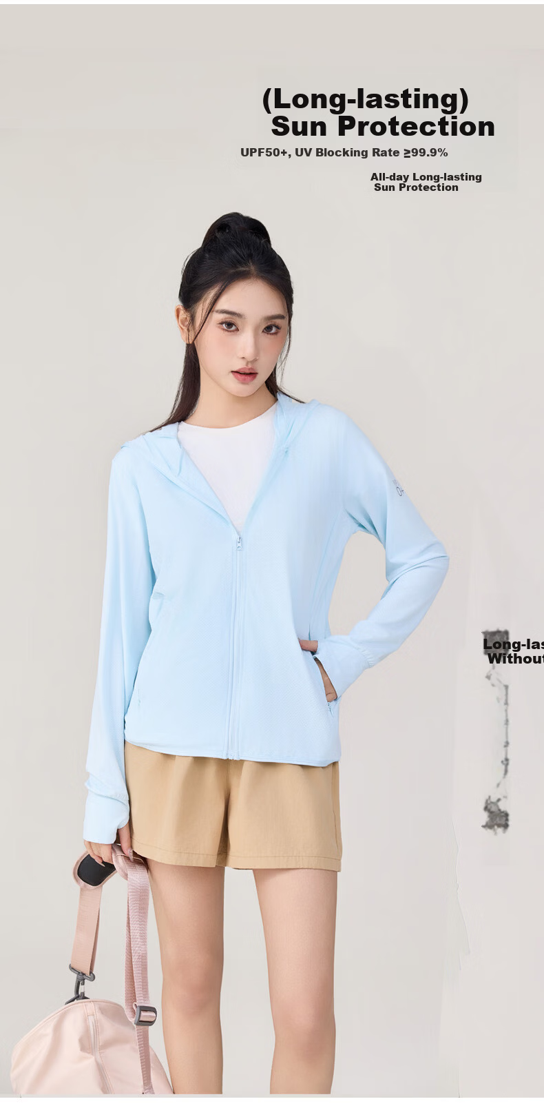 LangSha Women's Summer Sun Protection Jacket Cool Breathable Lightweight Ice Silk UV Protection Outdoor Sunscreen Coat 1777 1