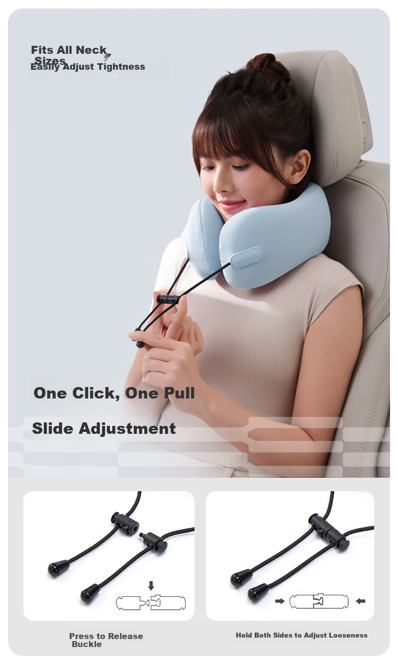 Sleep Cave Small Lotus U-Shaped Neck Pillow Travel Pillow Airplane Neck Support Pillow Everythink Portable Neck Protection Sleep Aid 9