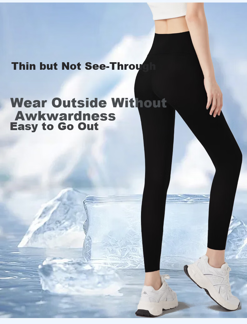 LangSha Sunscreen Sharkskin Pants Ultra-thin Summer Nine-point Cool Breathable Sports Yoga Running 2025 New Wearable Leggings 3